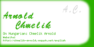 arnold chmelik business card